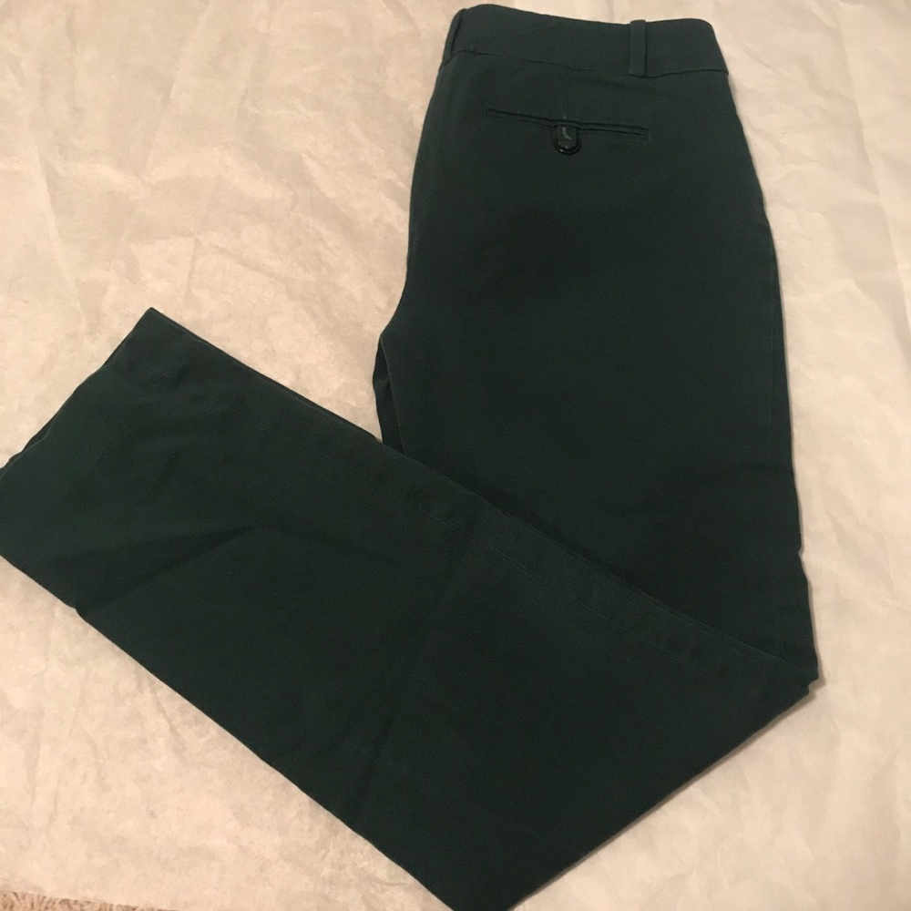 Loft ankle pants in green blue